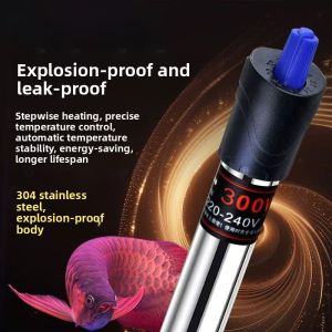 MONLEYTA | Automatic Temperature Control Tropical Fish Heater Stainless Steel Small Explosion-proof