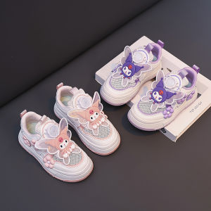 Rotation Buckle Cartoon Crows Shoe Girls Breathable Shoes