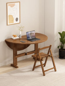 Folding Table Thickened round Table Modern Household Small Apartment Dining Table Dining Table Pub Hotel Round Table Panel Dining Table