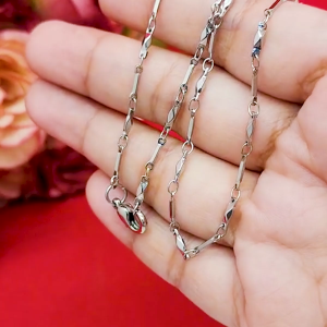 สร้อยคอเงินงานแฟชั่น ตะขอก้ามปู ความยาว 18 นิ้ว ใส่ในชีวิตประจำวันได้