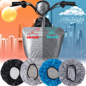 Electric Bike Basket Cover Waterproof Cover Bicycle Front Basket Sun Rain Protection Cover Electric Bike Basket Accessories