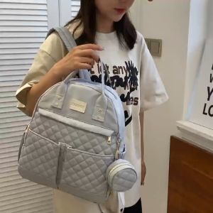 TAS BAYI 6031 - Ransel Bayi 2 in 1 “DUOHUI” Tas Perlengkapan Bayi Diaper Bag Tas Asi Popok Susu Pakaian Bayi