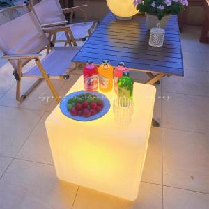 Đèn LED Tròn Năng Lượng Mặt Trời Ngoài Trời Chống Thấm Nước Đèn Trang Trí Sân Vườn Hình Khối Chiếu Sáng Trang Trí Đèn Cắm Trại