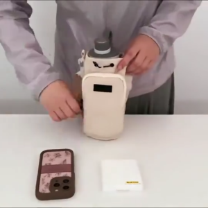 800-1000ML Water Bottle Bag with Strap Portable Holder Water Bottle Bag with Pocket Carrier Bag