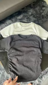 🍒🍒🍒 ÁO THUN CỔ TRÒN VẠT BẦU NHÚNG HAI BÊN CHÁT THUN BORIP NT797