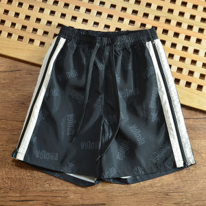 Designer Style Quick Dry Waterproof Breathable Elastic Waist Shorts Mens Summer Fashion Urban Casual Pants Side Zipper