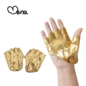 ถุงมือหนังครึ่งนิ้ว หนัง PU ถุงมือนิ้วโผล่ ถุงมือหนังแฟชั่นเด็กโต ผู้หญิง และผู้ชาย