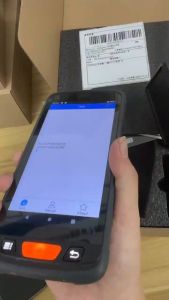 4G Android 11 POS PDA with Grips Barcode Scanner 1D 2D QR Code 5.5 Inch Handheld Terminal 4GB+64GB Running Date Collector Warehouse Inventory Express PDA