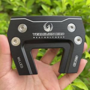 VermilionBird | Vermilion Bird P32 U Shape Golf Mallet Putter Head High MOI CNC Milled Adjustable Weight Golf Putting Club Black Blue Optional