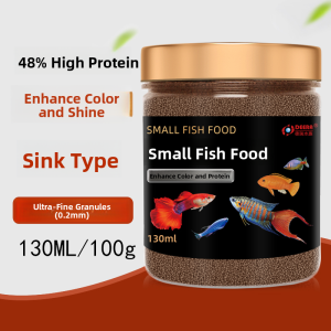 MONLEYTA | Color Enhancing Fish Feed Small Particles Clear Water High Protein For Betta Fish Goldfish Clownfish Aquatic Pets Nutrition