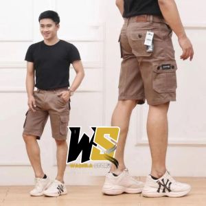 Celana Pendek Pria Cargo Premium Terlaris Bahan American Drill Murah