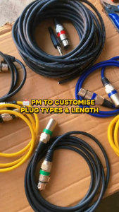 (1~15M) High Quality 6.35mm Mono Male Plug to XLR Canon Female Socket 3 Pins Microphone Mic Audio Sound Cable