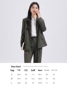 Fashionable Business Casual Black Womens Suit