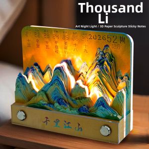 Paper Carving 3D Tear-Off Calendar
