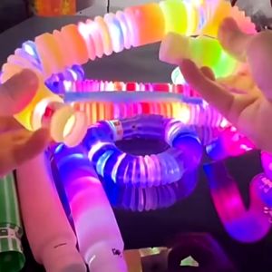 PROMO - Mainan Pop Tube LED Pop Tubes LED Fidget Pop Tubes Sensory Toys Mainan Selang Anak - MAINAN VIRAL