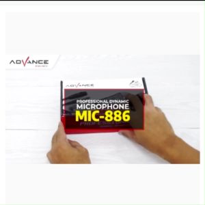 Advance Karaoke MIC-886 Microphone Profesional Dynamic Silver Mic | Garansi Resmi 1 Tahun