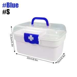 1PCS Extra Large Capacity Medicine Storage Box with Handles First Aid Storage Box Medicine Container with Removable Tray