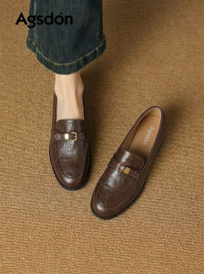 Agsdon | Timeless Brogue Loafer Style Womens Leather Shoes