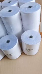 กระดาษเคมี 2 ชั้น (กระดาษใบเสร็จก๊อปปี้) ขนาด 75x75mm แพ็ค 10 ม้วน สำหรับเครื่องพิมพ์ใบเสร็จ Dot Mat