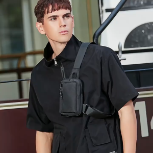 Men Waterproof Small Sling Bag Mini Sport Phone Crossbody Bag Personal Pocket Crossbody Sling Bags