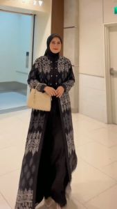 (GRATIS HIJAB) GAMIS MULIMAH WANITA DEWASA BAHAN CERUTY MIX ALEVA ADEM // GAMIS DRESS MUSLIM TERLARIS