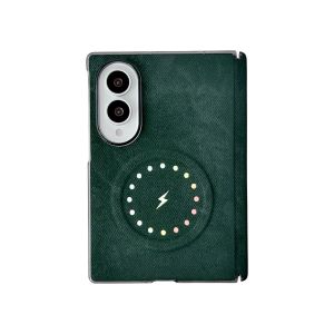 Ốp Điện Thoại Denim Cao Cấp Có Nam Châm Cho Samsung Galaxy Z Fold8 Ultra 7 - Vỏ Điện Thoại Tương Thích Magsafe Lightning Chống Sốc