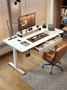 QIANTONG | Electric Lifting Desk Intelligent Solid Wood with Drawer