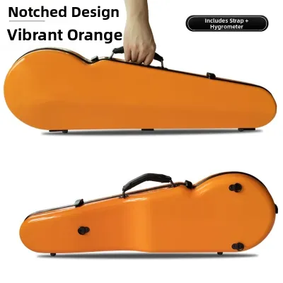 Ultra-Light Carbon Fiber Violin Case with Double Shoulder Straps for 4/4 Violin Medium Violin Box Music Instrument AccessoriesFast shipping