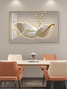 American-style abstract living room decorative painting European vintage dining room wall art landscape scenery for sofa and TV background wall