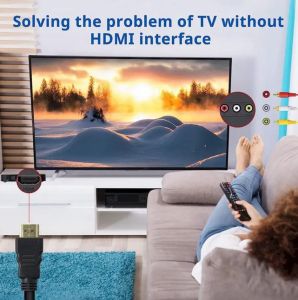 HDMI Male to 3 RCA Cable Video Adapter 1.5M AC Electronic AV Component HDTV Audio Converter