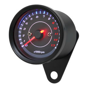 12V Universal Motorcycle Tachometer LED Electronic Tach Gauge Motobike Accessory Machinery Electronic Tachometer 0-13000 RPM