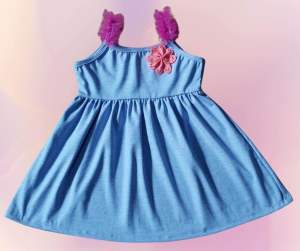 baby dress with tule strap 2-4yo