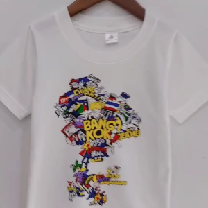 Paintmylove เสื้อยืดเด็ก งานสกรีนลายแผนที่ไทยแลนท์ เนื้อผ้า cotton100%.ใส่ได้ทั้งชายและหญิง