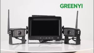 GreenYi | GreenYi 7 Wireless AHD Blind Spot Radar BSD Alarm DVR Record Split Screen IPS Monitor Wifi IR Camera For Car Truck Bus Vans RV