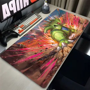 Bandai | Mouse Pad Gamer Large XXL Office Pc Keyboard Mouse Mat P-Pokemon Tyranitar Gaming Desk Accessories Rubber Mousepad