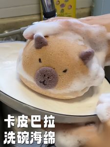 Kitchen Magic Thickened Cleaning Sponge Dishwashing Sponge Cute Cartoon Brush Pot Large Size Bristle Brush Barkeepers Friend