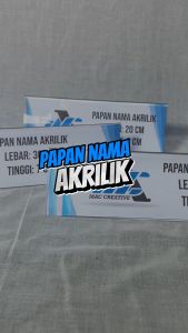 AKRILIK PAPAN NAMA MEJA - AKRILIK NAME PLAT TAG - PAPAN NAMA MEJA AKRILIK UKURAN LENGKAP