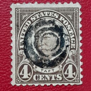 Prangko USA Jadul Koleksi kuno 4 cents William Howard Taft Tahun 1930 USED