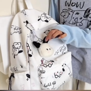 Pacha Dog Schoolbag Ins Japanese Style Female Junior High School Student Simple and Lightweight Good-looking Primary School Student Cartoon Cute Backpack