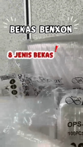 BENXON OPS-H2 Clear Plastic Kuih Container (100pcs) – Disposable Bakery Food Container for Business Use