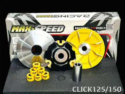 MAXSPEED PULLEY SET 13.5 Degree HONDA CLICK 125 150 v1 v2 v3