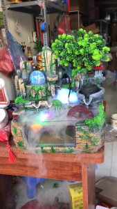 Thác nước phong thuỷ bể cá 4 mẫu