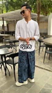 Sarung Batik Printing Pekalongan Santri Pria Dewasa Katun Rayon Motif Terbaru 2024 M&R Muslim