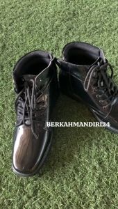 Sepatu PDH TNI Polri Security Dinas Tali Lepas Resleting Kancing Kulit Sintetis