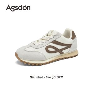 Agsdon | Giày Đi Bộ Màu Hồng Thoải Mái Đa Năng