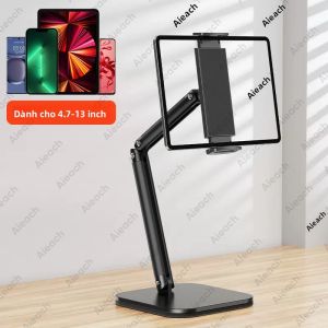 Giá Đỡ Máy Tính Bảng Đa Góc Điều Chỉnh AIEACH Tay Cần Kim Loại Dài 15 Inch Linh Hoạt Dành Cho Máy Tính Bảng & Điện Thoại 4.7-13 Inch Giá Đỡ iPad Tiện Dụng