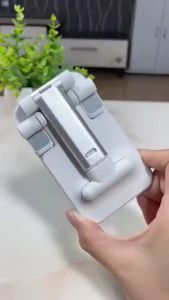 Giá đỡ điện thoại để bàn gấp gọn đen trắng livestream học online để bàn quay phim ghi hình đa năng - Phụ kiện ATI
