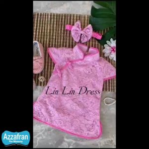 Lin Lin Dress | Baju Cheongsam Brokat Anak Perempuan dan Dewasa | Costume Shanghai | Kostum Imlek