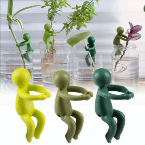 ที่วางพืชไฮโดรโปนิกรองรับต้นไม้แบบคนนั่งได้พืชตกแต่งโต๊ะสำนักงานรองรับงอได้นำกลับมาใช้ใหม่ได้น่ารัก