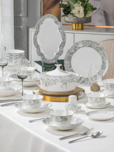 JINGDITAOCI | Bộ Dụng Cụ Ăn Bằng Gốm Jingdezhen Sáng Đẹp